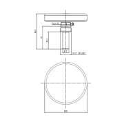 Termómetro Conexión Posterior 1/2″