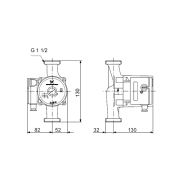 Bomba de Recirculación UPS 25-80 130